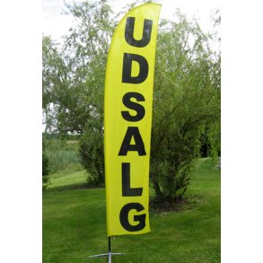 UDSALG beachflag 380 cm KUN FLAG