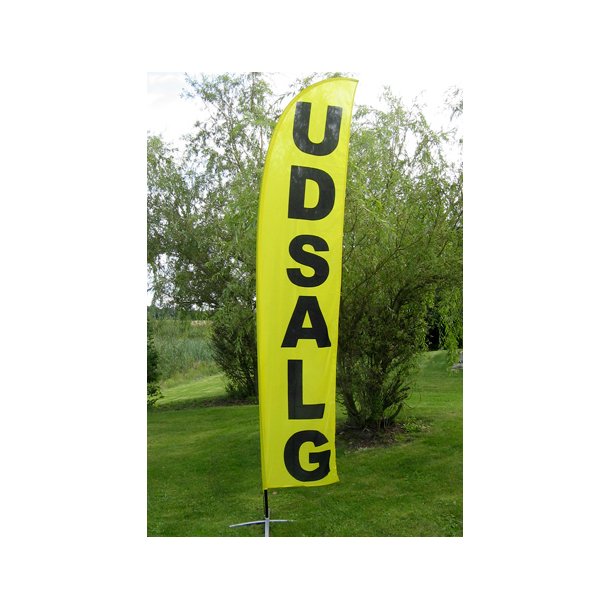 UDSALG beachflag 380 cm KUN FLAG