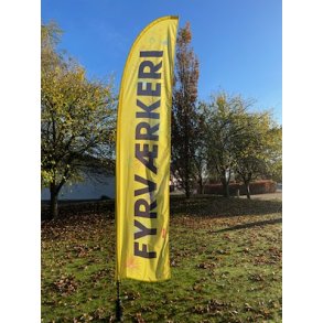 FYRVRKERI beachflag 380 cm inkl. sysstem