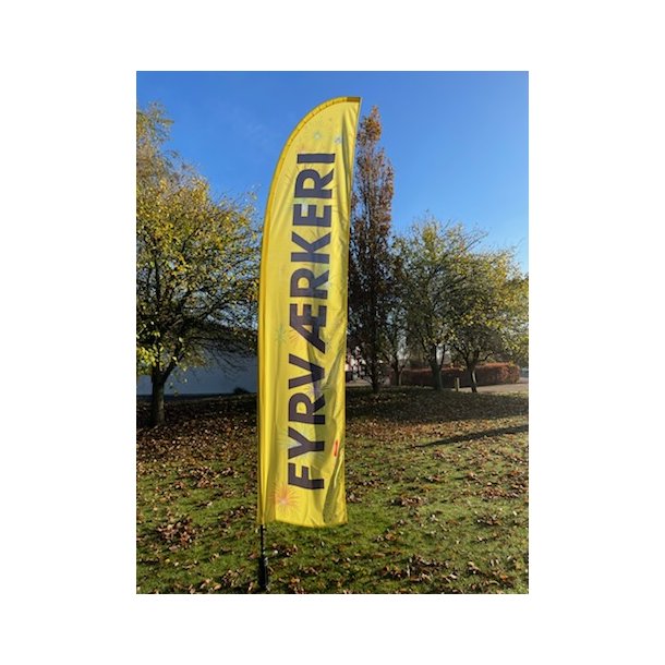 FYRVRKERI beachflag 380 cm inkl. sysstem