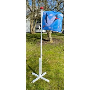 Storkeflag 60x40 cm (2 m stang) / Dreng