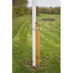 4 m Trflagstang hvidmalet